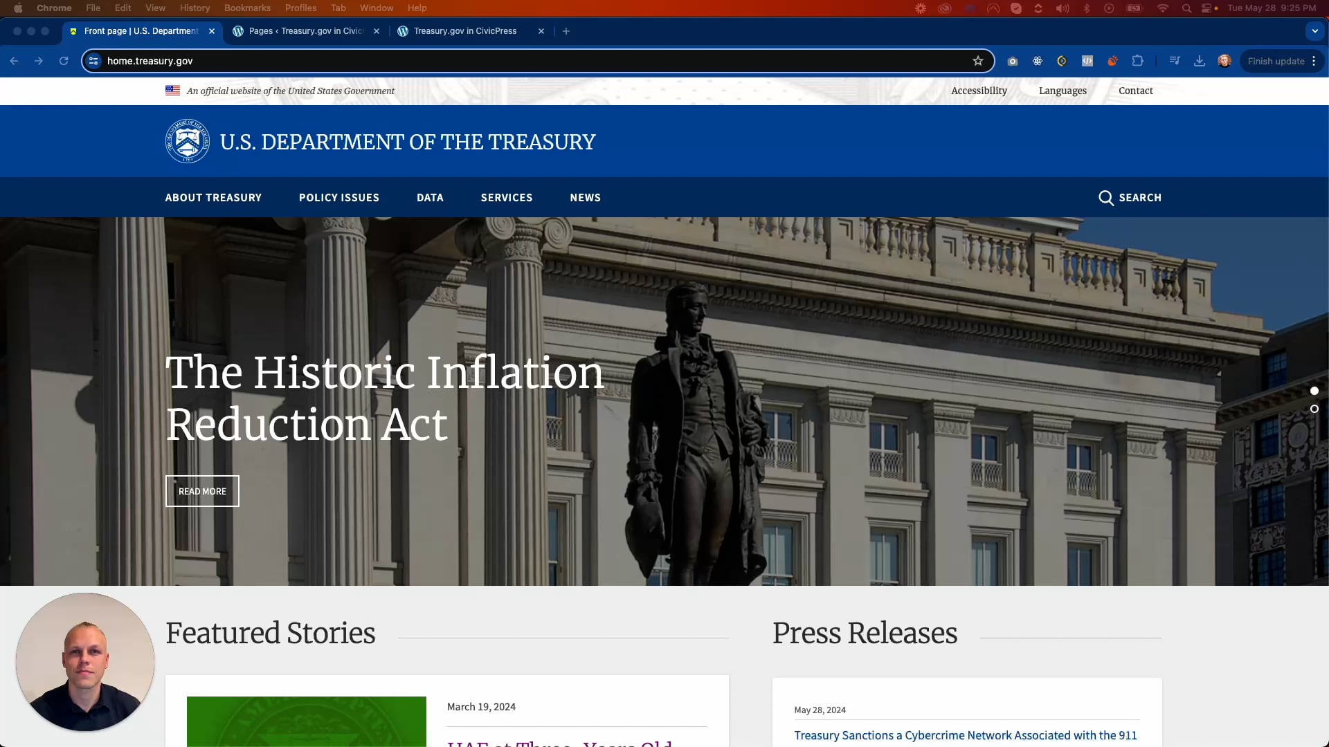 Rebuilding treasury.gov with CivicPress