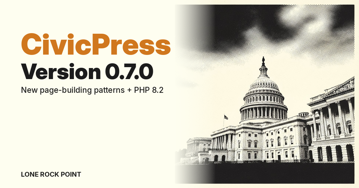 CivicPress 0.7.0: New Page-Building Patterns and a PHP Bump